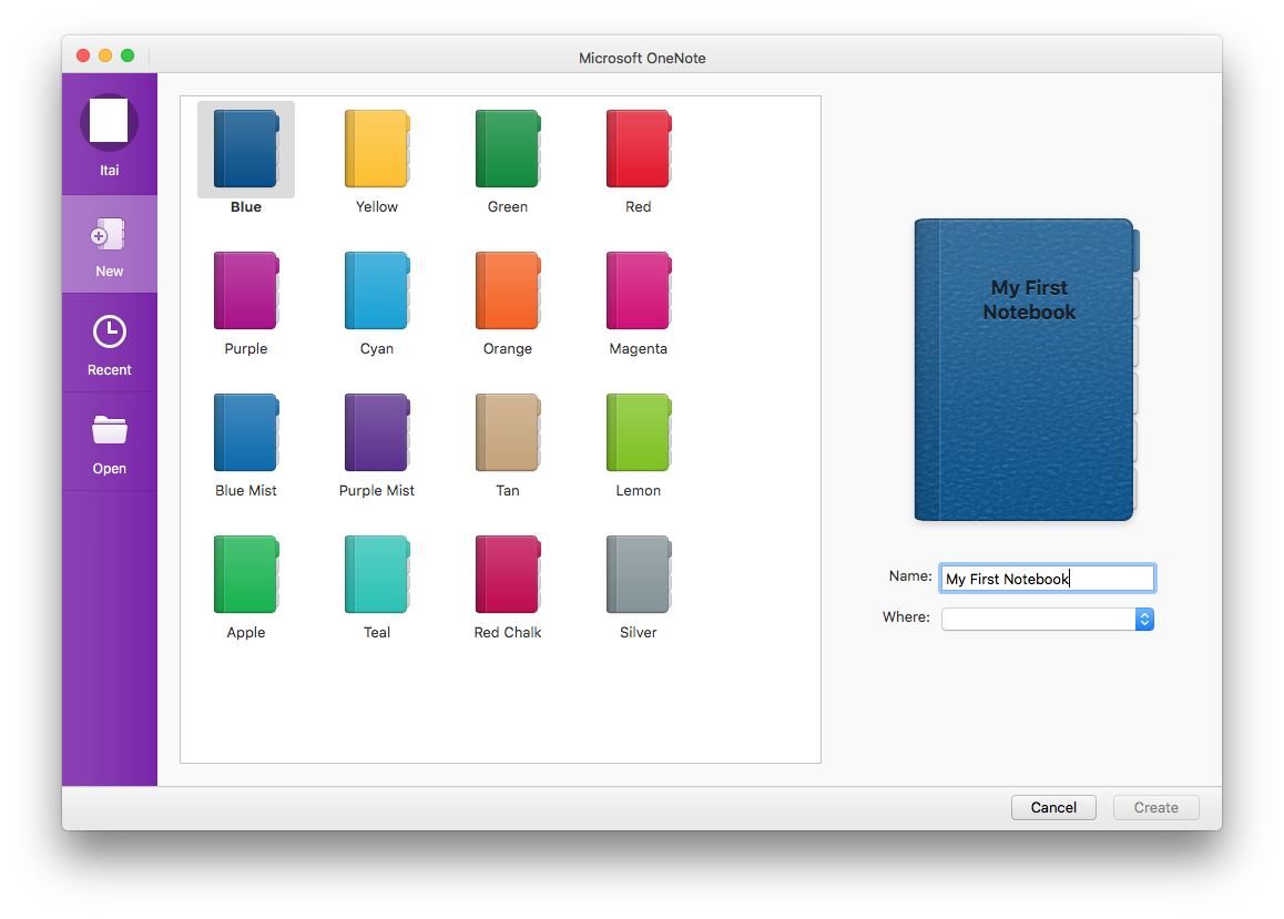 sort notebooks onenote for mac